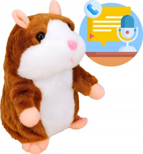 VERGIONIC CHOMIK INTERAKTYWNY POWTARZAJĄCY SŁOWA ZABAWKA PLUSZOWA DLA DZIECI 3