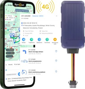 Moduł GPS Spreest LOKALIZATOR GPS MINI DO POJAZDÓW SAMOCHODU AUTA TRACKER BEZ ABONAMENTU SOS 1