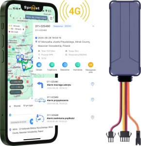 Moduł GPS Spreest LOKALIZATOR GPS 4G MINI DO POJAZDÓW ROWERU AUTA MIKROFON BEZ ABONAMENTU SOS 1