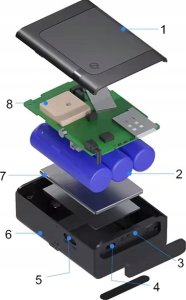 Moduł GPS Spreest LOKALIZATOR GPS MAGNES DO POJAZDÓW ROWERU AUTA SAMOCHODU BEZ ABONAMENTU 12