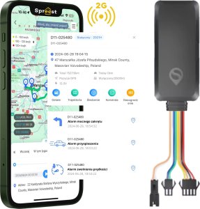 Moduł GPS Spreest LOKALIZATOR GPS MINI DO POJAZDÓW SAMOCHODU AUTA MIKROFON BEZ ABONAMENTU SOS 1