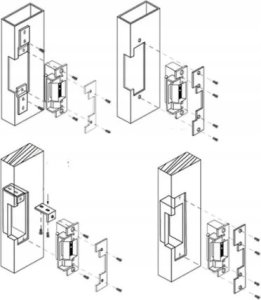 Spreest KASETA ELEKTROZACZEP RYGIEL ZAMEK ELEKTRYCZNY 12V DO FURTKI BRAMKI 1501B NC 6