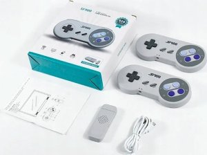 Spreest PRZENOŚNA MINI KONSOLA RETRO 5000 GIER HDMI TV DODATKOWY PAD GRA NA 2 OSOBY 6