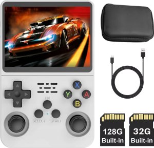 Konsola przenośna Spreest PRZENOŚNA MOBILNA MINI KONSOLA DO GIER RETRO 15000 GRY LINUX 64GB GAMEBOY 12