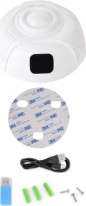 Kamera IP Spreest MINI KAMERA WIFI SZPIEGOWSKA UKRYTA W CZUJNIKU DYMU ZDALNY PODGLĄD RUCHU 6