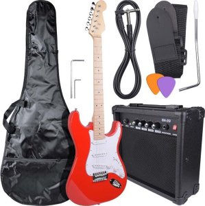 NN EG SET RED zestaw gitarowy gitara elektryczna s 1