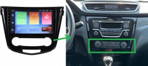 Nawigacja GPS RADIO NAWIGACJA GPS NISSAN QASHQAI 2, X-TRAIL 2014+ ANDROID klima manualna 5