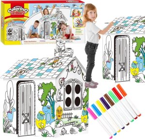 Domek kartonowy do malowania XXL 1