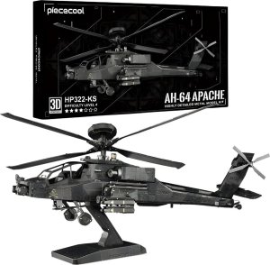 Puzzle Metalowe Model 3D - Helikopter 1