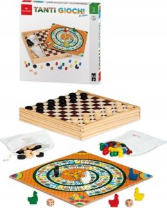 Drewniane gry rodzinne i planszowe 20 w 1 1