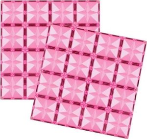 Klocki magnetyczne 2 p?yty r?owe 30x30 cm 1