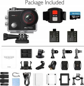Kamera AKASO Zestaw AKASO EK7000 Pro 4K 20MP kamera podwodna sportowa karta pamięci 64GB 2