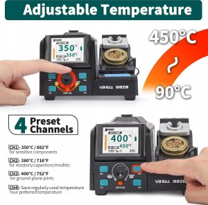 Yihua YIHUA 982D precyzyjna stacja lutownicza z 3 końcówkami lutowniczymi 2