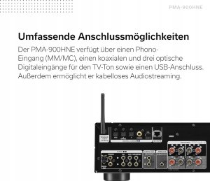 Denon Denon PMA-900HNE wzmacniacz HiFi wzmacniacz stereo Bluetooth czarny 5