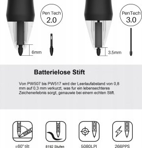 Monitor Huion Tablet graficzny Huion Kamvas 13 monitor rysowanie RYSIK idealny do biura 3