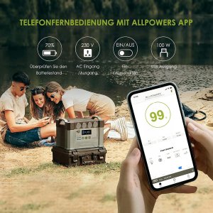 Allpowers Ładowarka solarna Allpowers S2000 405405 mAh 2000 W 6