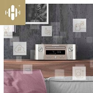 Marantz Amplituner Marantz Melody X M-CR612 zestaw HiFi radio DAB+SREBRNO-ZŁOTY 11