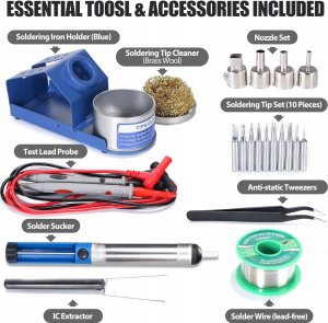 Yihua YIHUA Stacja lutownicza 853D 2 A USB SMD, stacja lutownicza na powietrze 2