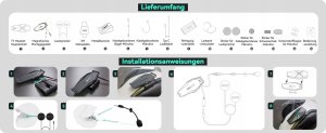 Słuchawki Asmax ASMAX F1 motocyklowy zestaw słuchawkowy Bluetooth, sterowany głosem 1,8 km 7