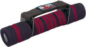 Body Sculpture Hantle z uchwytem 2 x 1 kg SW 314 czarno-czerwone 3