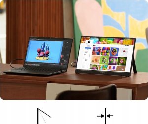 Monitor Arzopa ARZOPA Z1C Przenośny monitor 16,1" do laptopa komputera Mac PS3/4/5 Xbox 2