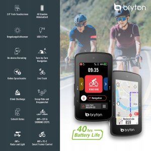 Bryton Bryton Rider 750SE LCD 2,8'' komputer licznik rowerowy GPS bezprzewodowy 7