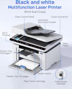 Urządzenie wielofunkcyjne Pantum PANTUM BM2309AW wielofunkcyjna drukarka laserowa WLAN czarno-biała 3 w 1 A4 5