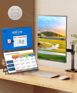 Monitor Uperfect UPERFECT Delta 15,6"Dual Portable Monitor Podwójny do laptopa składany 2024 4