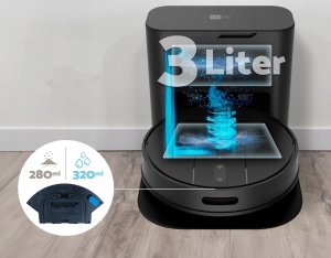 Robot sprzątający AECO aeco VacuBot X5 PLUS robot odkurzający sprzątający 5000Pa 120m 160min 2024 12