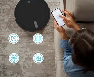 Robot sprzątający AECO aeco VacuBot X5 PLUS robot odkurzający sprzątający 5000Pa 120m 160min 2024 3