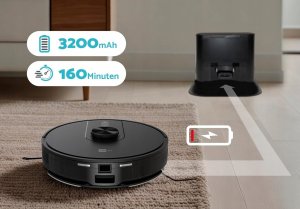 Robot sprzątający AECO aeco VacuBot X5 PLUS robot odkurzający sprzątający 5000Pa 120m 160min 2024 6