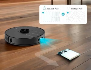 Robot sprzątający AECO aeco VacuBot X5 PLUS robot odkurzający sprzątający 5000Pa 120m 160min 2024 7