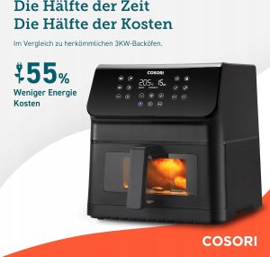 Frytkownica beztłuszczowa Cosori Frytkownica beztłuszczowa XXL 6,2l Airfryer Rapid Air 12w1 13