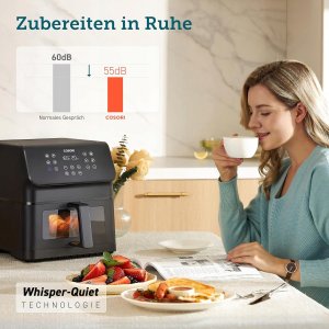 Frytkownica beztłuszczowa Cosori Frytkownica beztłuszczowa XXL 6,2l Airfryer Rapid Air 12w1 6