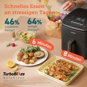 Frytkownica beztłuszczowa Cosori Frytownica beztłuszczowa COSORI CAF-DC601-KEU Turbo Blaze 6L Airfryer nowa 3