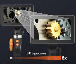 Vevor VEVOR endoskop kamera inspekcyjna cyfrowa HD wodoodporna 6,4 mm 5''4500 mAh 6