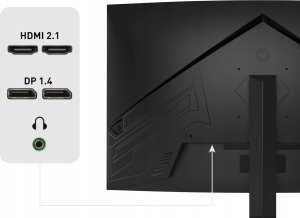 Monitor Odys ODYS XP32 PRO-X zakrzywiony monitor gamingowy 32' 180Hz WQHD 2560x1440 2024 9