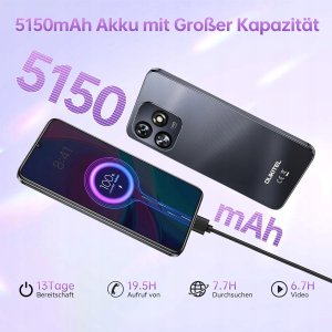 Smartfon Oukitel OUKITEL C51 telefon komórkowy smartfon 18GB 128GB 6,8" 5150 mAh fioletowy 4