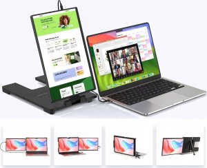 Monitor Uperfect przenośny monitor 14" do laptopa 2K 2240x1400 13"-17" potrójny nowy 4