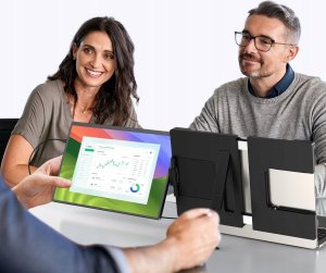Monitor Uperfect przenośny monitor 14" do laptopa 2K 2240x1400 13"-17" potrójny nowy 6