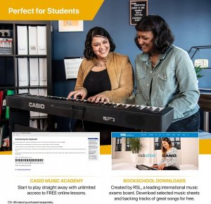 Casio Pianino cyfrowe Casio CDP-S110BK z 88 ważonymi klawiszami czarny idealny 15