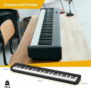 Casio Pianino cyfrowe Casio CDP-S110BK z 88 ważonymi klawiszami czarny idealny 3