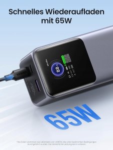 Ugreen UGREEN Nexode Mocny Power Bank do telefonu 20 000 mAh 130 W 3 porty 7