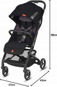 Wózek gb Wózek GB Qbit+ All City Velvet Black Fashion Edition do 22 kg czarny 2