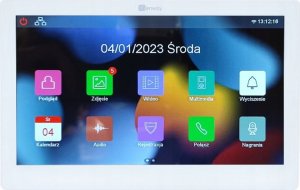 Genway Zestaw wideodomofonowy jednorodzinny 2 żyłowy z trzema monitorami dotykowymi 7" WiFi i Tuya 3