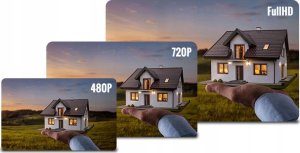 Genway Zestaw wideodomofonowy jednorodzinny 2 żyłowy z trzema monitorami dotykowymi 7" WiFi i Tuya 5