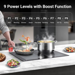 Płyta grzewcza Amzchef Płyta indukcyjna YL-7018S AMZCHEF Booster 7400 W Szkło ceramiczne 2