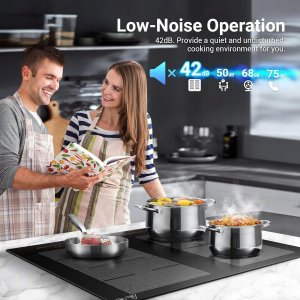 Płyta grzewcza Amzchef Płyta indukcyjna YL-7018S AMZCHEF Booster 7400 W Szkło ceramiczne 4