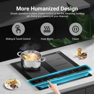 Płyta grzewcza Amzchef Płyta indukcyjna YL-7018S AMZCHEF Booster 7400 W Szkło ceramiczne 5