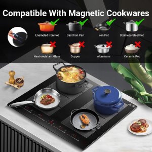 Płyta grzewcza Amzchef Płyta indukcyjna YL-7018S AMZCHEF Booster 7400 W Szkło ceramiczne 6